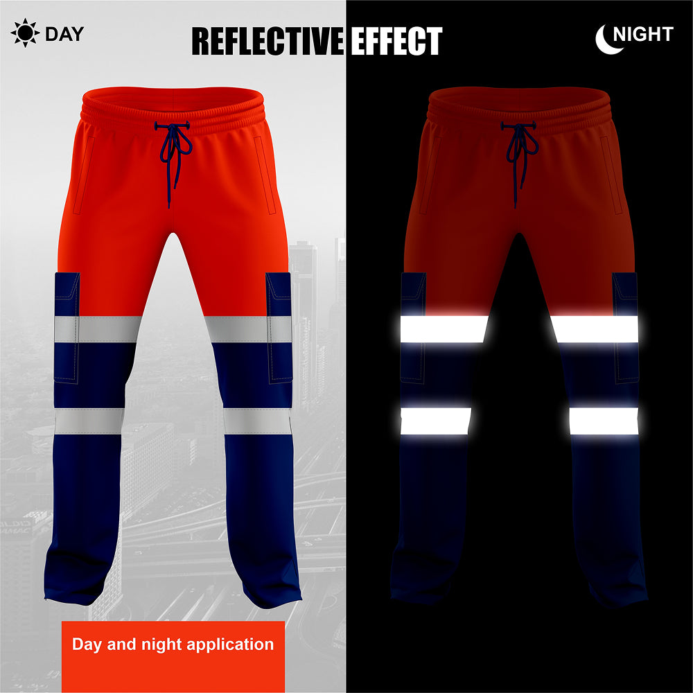 Toro Activa Workwear Fleece Joggers TR101 - Orange/Navy TORO ACTIVA