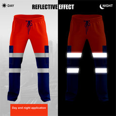 Toro Activa Workwear Fleece Joggers TR101 - Orange/Navy 2XL TORO ACTIVA
