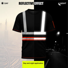 Toro Activa Hi-Vis Workwear TShirt T104 Orange/Black TORO ACTIVA
