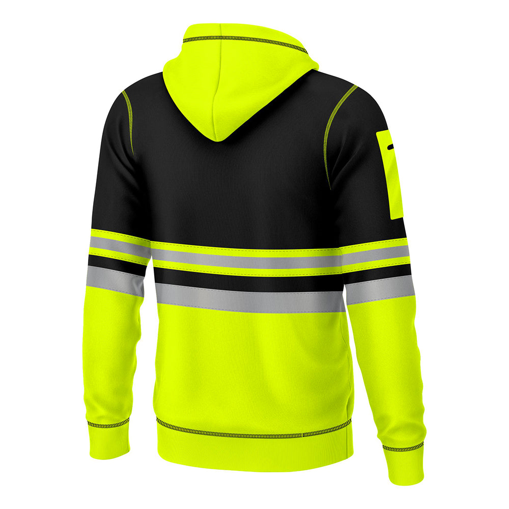 Toro Activa Hi-Vis Fleece Fullzip Pullover Hoodie 1013 - Yellow/Black TORO ACTIVA