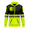 Toro Activa Hi-Vis Fleece Fullzip Pullover Hoodie 1013 - Yellow/Black 2XL TORO ACTIVA