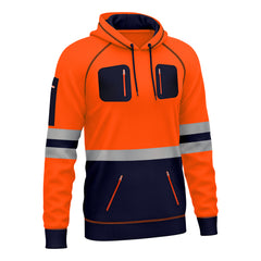 Toro activa Essential Hi-Vis Fleece Hoodie 2- Orange/Navy TORO ACTIVA
