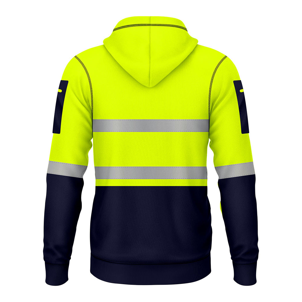 Toro Activa Pullover Fleece Hi-Vis Full Zip Hoodie 8 - Yellow/Navy TORO ACTIVA