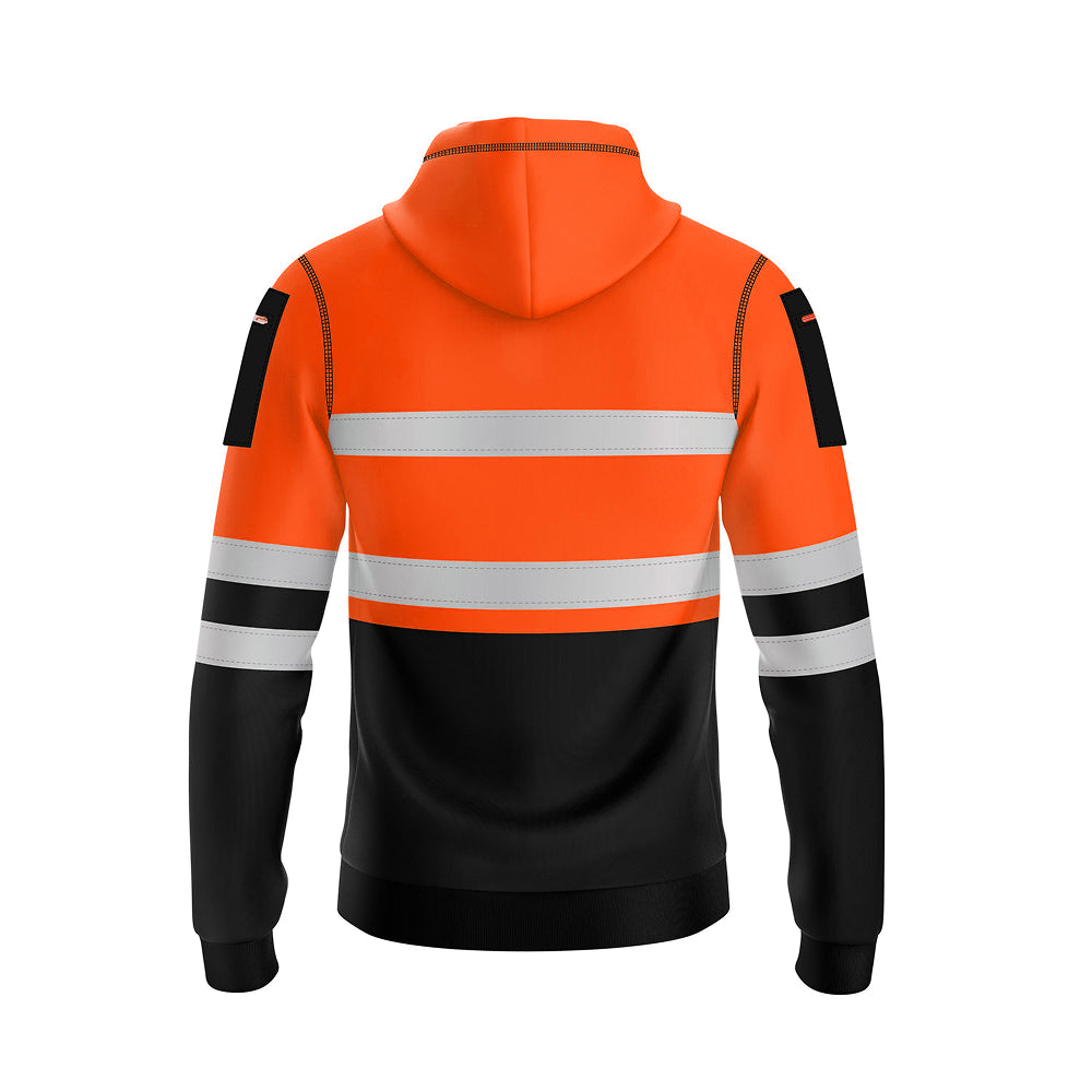 Toro Activa Pullover Fleece Hi-Vis Full Zip Hoodie 8 - Orange/Black TORO ACTIVA