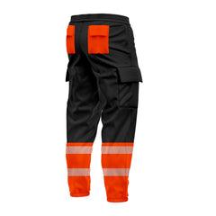 Toro Activa Workwear Fleece Joggers TR106 - Black/Orange TORO ACTIVA