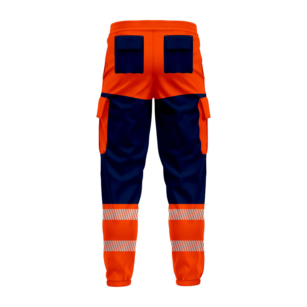 Toro Activa Workwear Fleece Joggers TR107 - Orange/Navy TORO ACTIVA