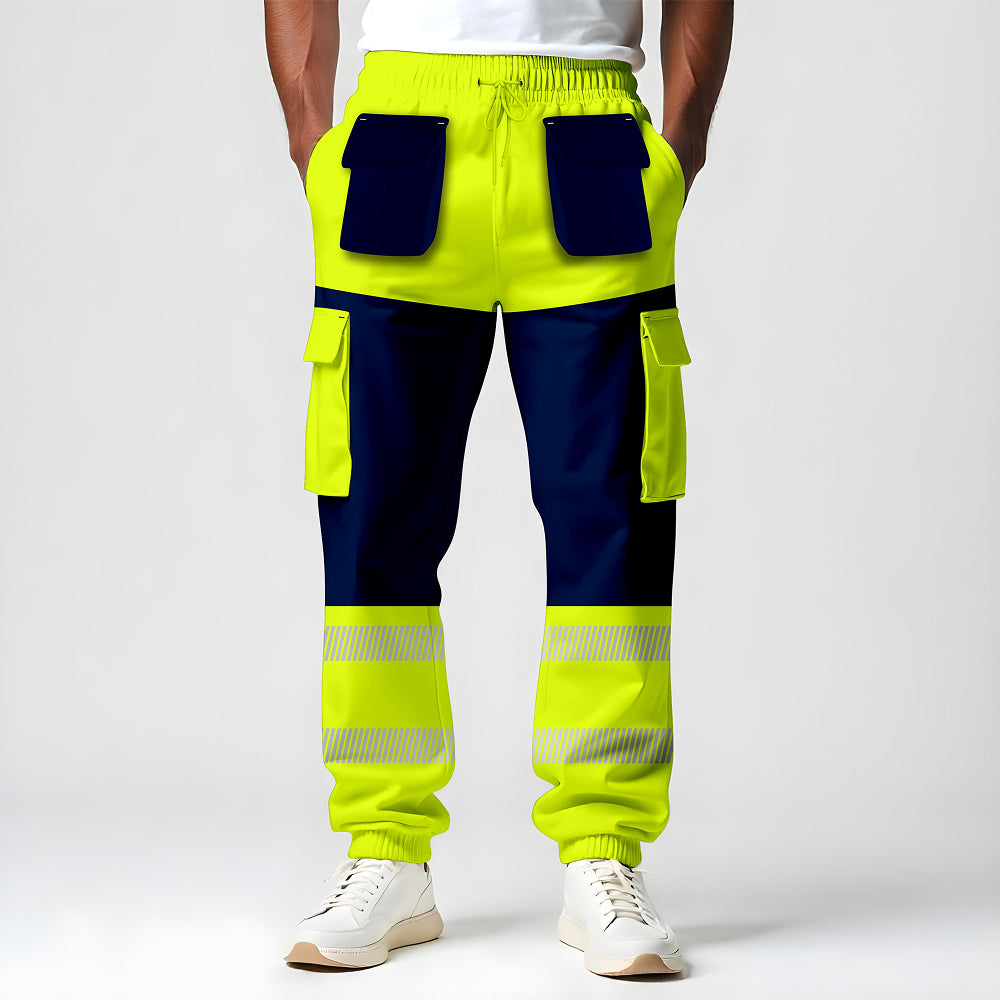 Toro Activa Workwear Fleece Joggers TR107 - Yellow/Navy TORO ACTIVA