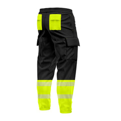 Toro Activa Workwear Fleece Joggers TR106 - Black/Yellow TORO ACTIVA