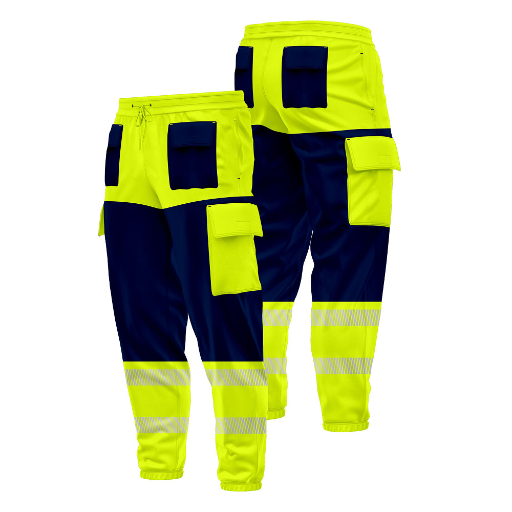 Toro Activa Workwear Fleece Joggers TR107 - Yellow/Navy TORO ACTIVA