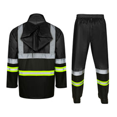 Toro Activa Lightweight Hi-Vis Rainsuit - RS104 Black/Yellow TORO ACTIVA