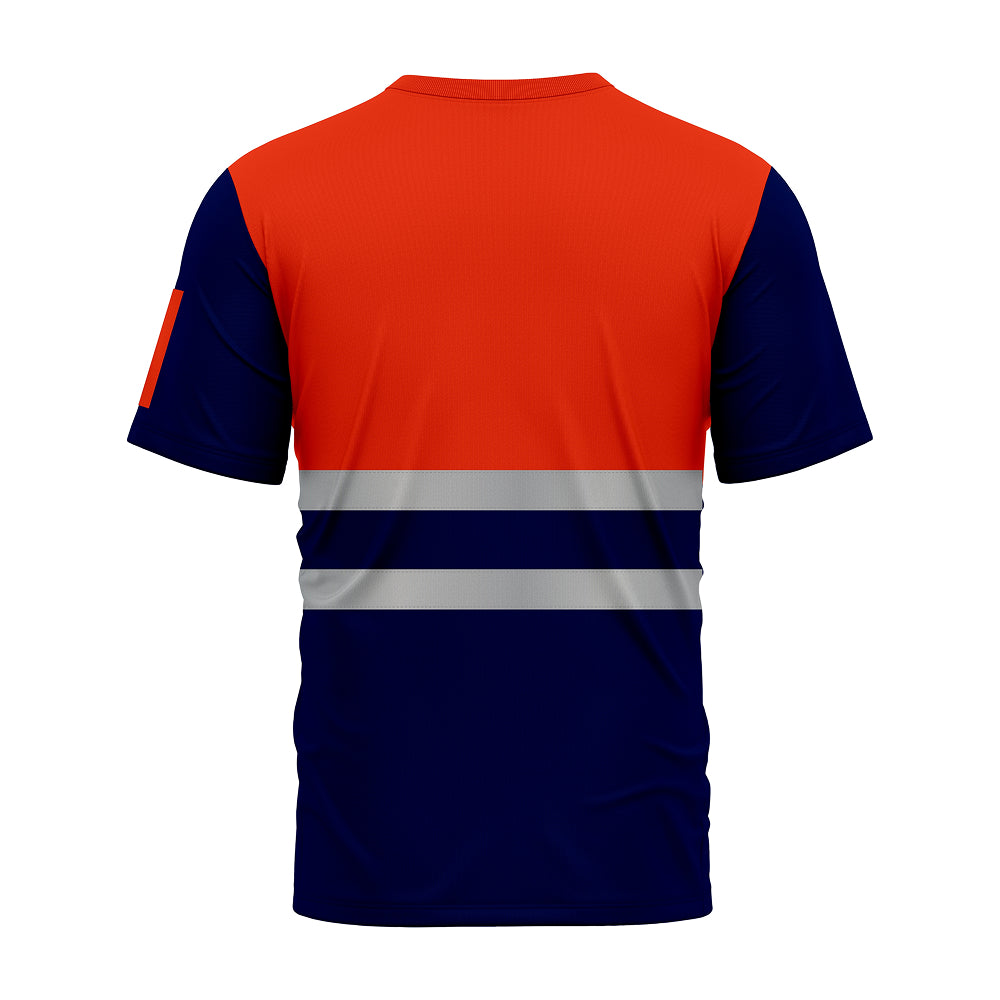 Toro Activa Hi-Vis Workwear TShirt T101 - Orange/Navy TORO ACTIVA