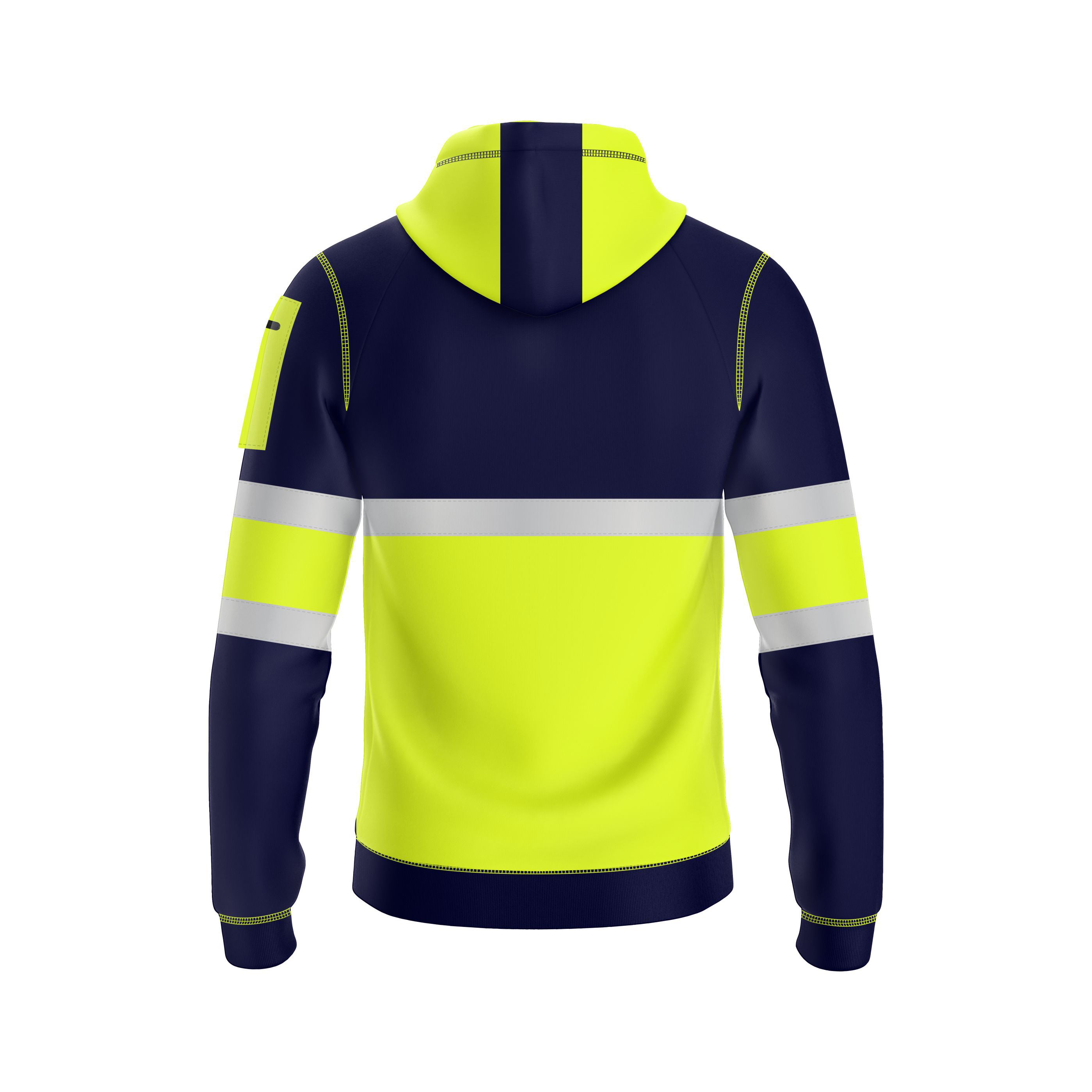 Hi-Vis Work Hoodie 1001 - Yellow/Navy | Fleece Workwear TORO ACTIVA