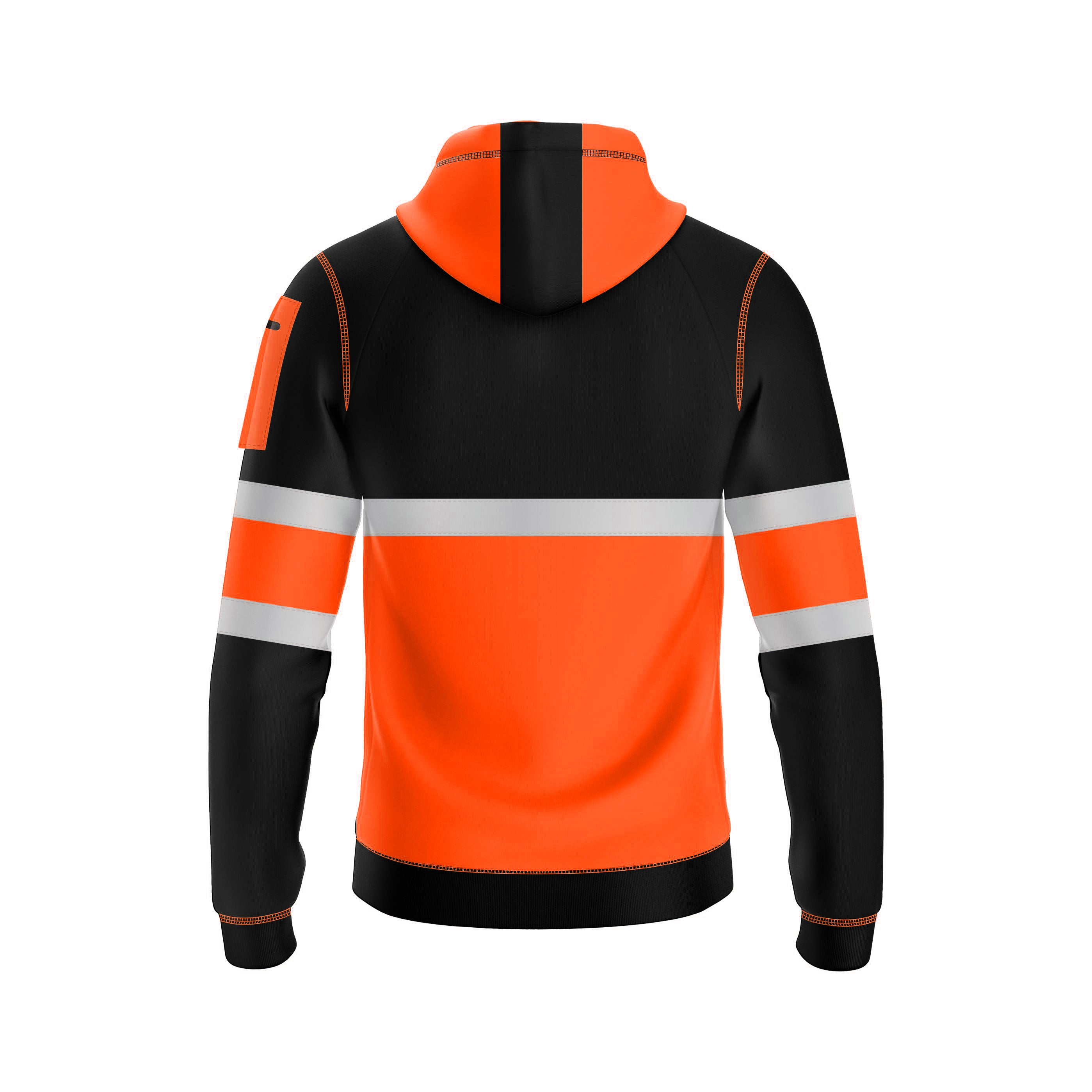 Hi-Vis Work Hoodie 1001 - Orange/Black | Fleece Workwear TORO ACTIVA