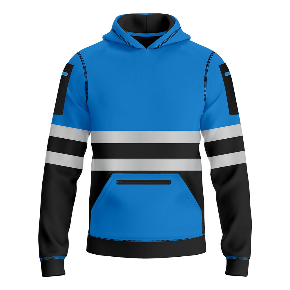 Toro Activa Hi-Vis Fleece Pullover Hoodie 1006 Kids Blue Black TORO ACTIVA