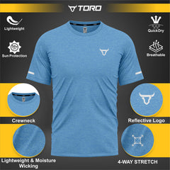 Toro Activa Youth Melange Performance Tee - 3-Pack Bundle TORO ACTIVA