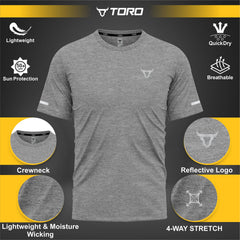 Toro Activa Youth Melange Performance Tee - 3-Pack Bundle TORO ACTIVA