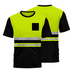 Toro Activa Hi-Vis Workwear TShirt T103 - Black/Yellow TORO ACTIVA