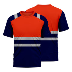 Toro Activa Hi-Vis Workwear TShirt T101 - Orange/Navy TORO ACTIVA