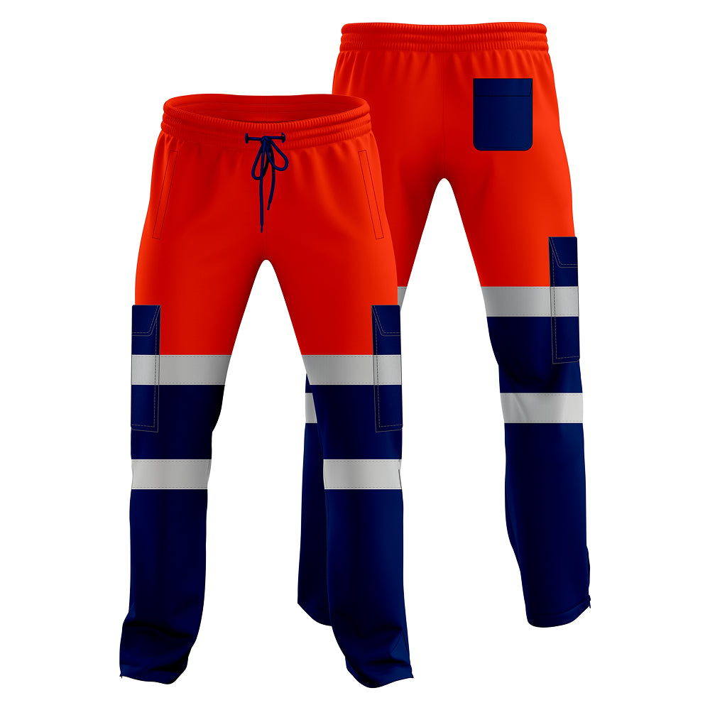 Toro Activa Workwear Fleece Joggers TR101 - Orange/Navy TORO ACTIVA