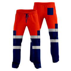 Toro Activa Workwear Fleece Joggers TR101 - Orange/Navy 2XL TORO ACTIVA