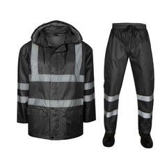 Toro Activa Lightweight Hi-Vis Rainsuit - RS105 Black TORO ACTIVA