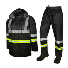 Toro Activa Lightweight Hi-Vis Rainsuit - RS104 Black/Yellow TORO ACTIVA