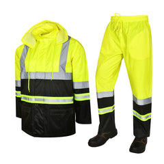 Toro Activa Lightweight Hi-Vis Rainsuit - RS103 Yellow/Black TORO ACTIVA