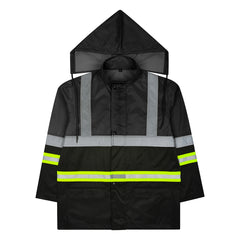 Toro Activa Lightweight Hi-Vis Rainsuit - RS104 Black/Yellow 2XL TORO ACTIVA