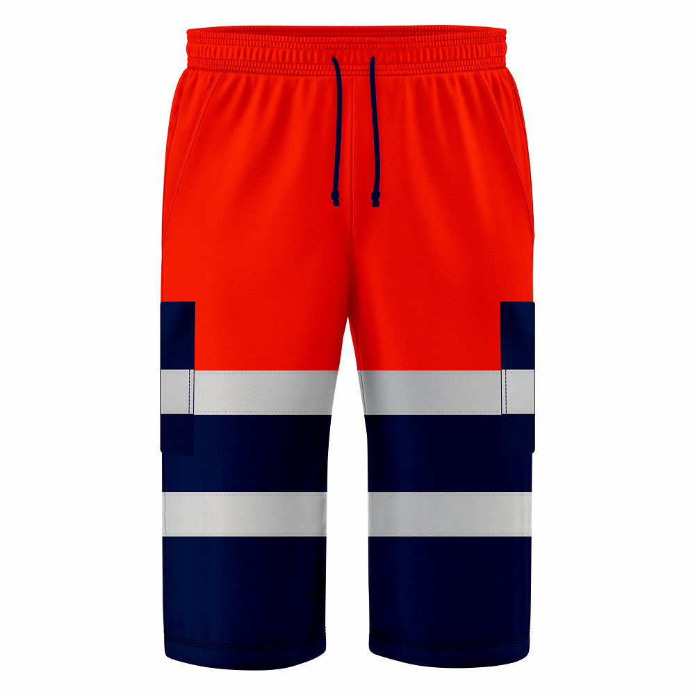 Toro Activa Hi-Vis Fleece Shorts SH101 Orange Navy TORO ACTIVA