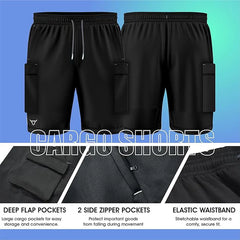 Toro Activa Tactical Utility Cargo Shorts Black Navy TORO ACTIVA