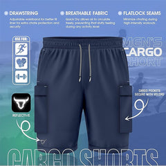 Toro Activa Tactical Utility Cargo Shorts Black Navy TORO ACTIVA