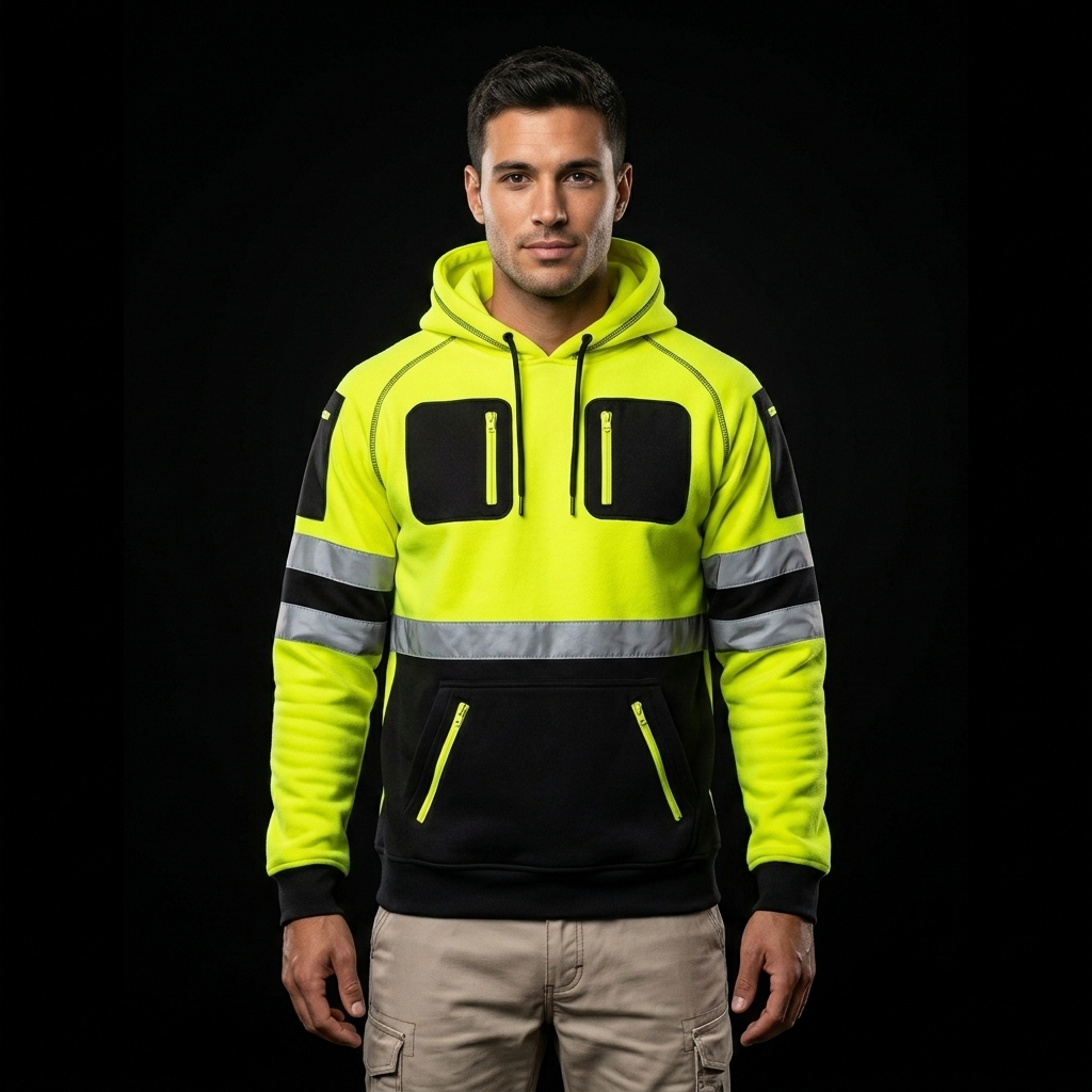 Toro activa Essential Hi-Vis Fleece Hoodie 2 Yellow/Black TORO ACTIVA