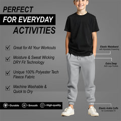 Toro Activa Kids Cuffed Jogging Trouser - Grey TORO ACTIVA