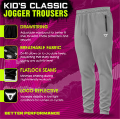Toro Activa Mens Fleece Joggers - Black/Grey TORO ACTIVA