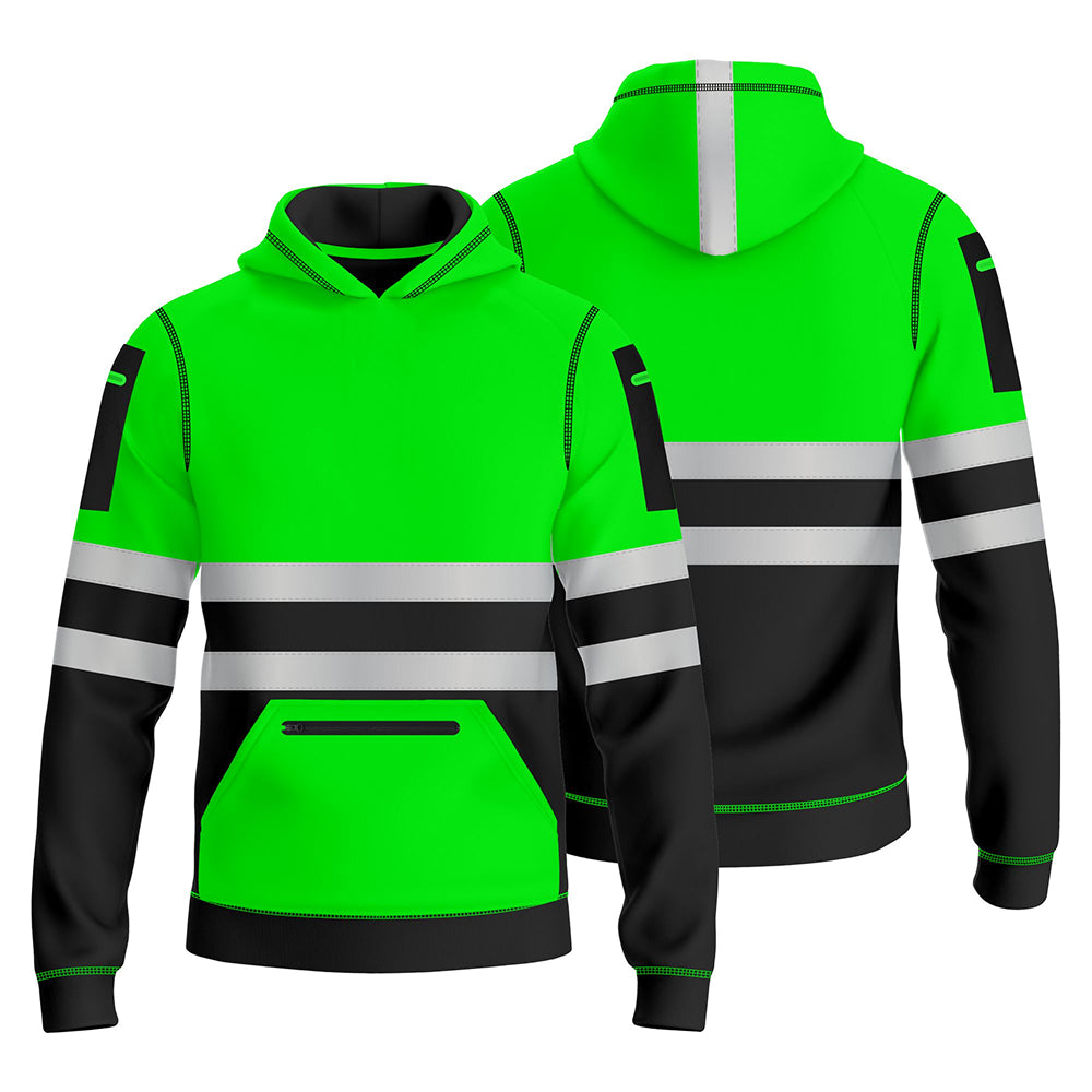 Toro Activa Hi-Vis Fleece Pullover Hoodie 1006 Kids - Green/Black TORO ACTIVA