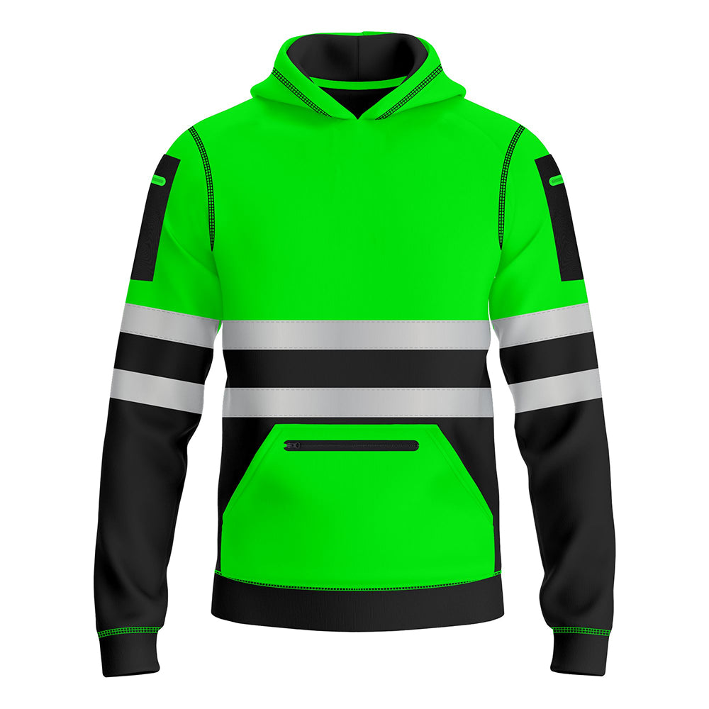 Toro Activa Hi-Vis Fleece Pullover Hoodie 1006 Kids - Green/Black TORO ACTIVA