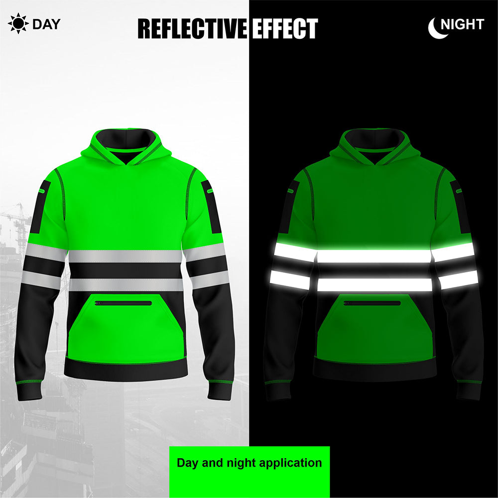 Toro Activa Hi-Vis Fleece Pullover Hoodie 1006 Kids - Green/Black TORO ACTIVA