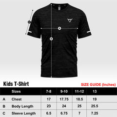 Toro Activa Youth Melange Performance Tee 3-Pack - Black - model photo