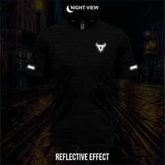Toro Activa Youth Melange Performance Tee 3-Pack - Black - back view