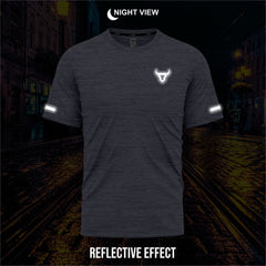 Toro Activa Youth Melange Performance Tee 3-Pack - Grey - back view