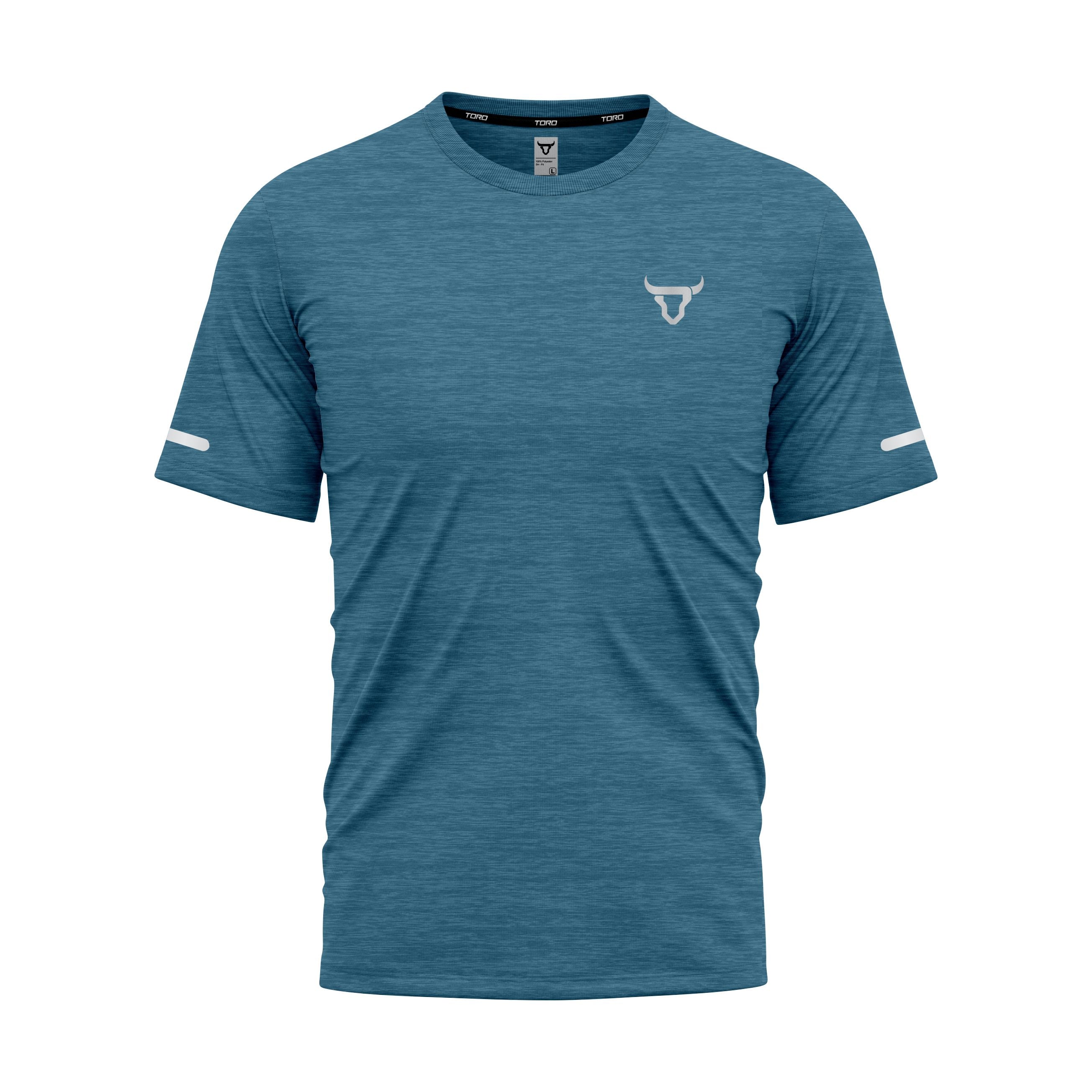 Toro Activa Kids Melange CoreDry T-Shirt Teal TORO ACTIVA