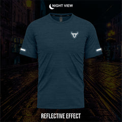 Toro Activa Youth Melange Performance Tee 3-Pack - Teal - back view