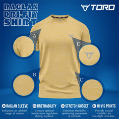 Toro Activa Performance Shirt - Orange/Blue/Yellow - Pack of 3 TORO ACTIVA