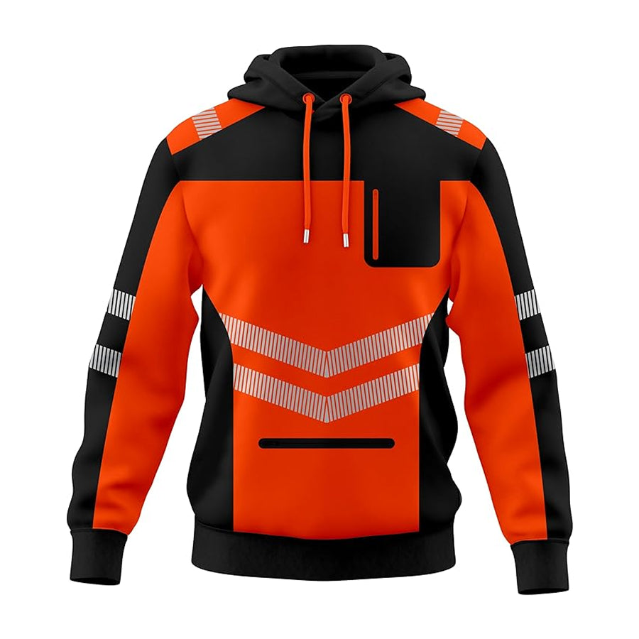 Toro Activa Safety pullover Hoodie - HV808 Orange Black TORO ACTIVA
