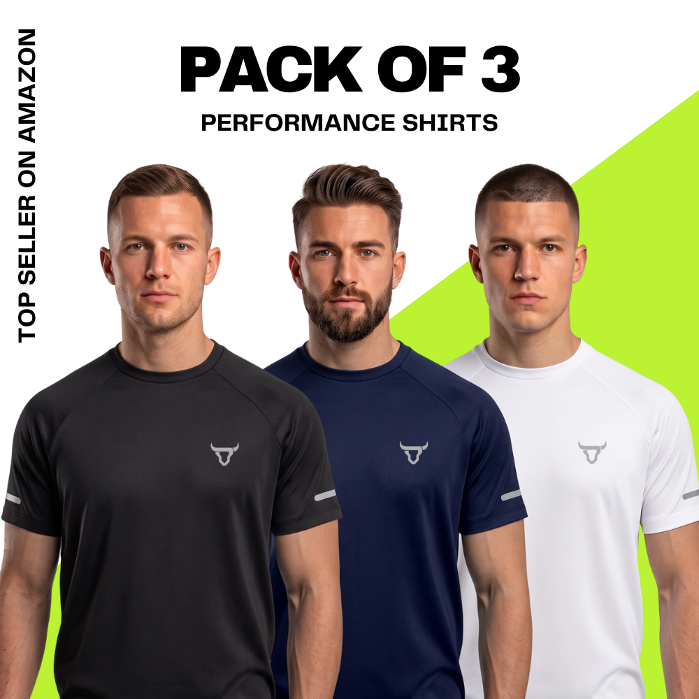Toro Activa Performance Shirt - Black/Navy/White - Pack of 3 TORO ACTIVA
