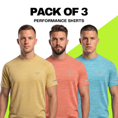 Toro Activa Performance Shirt - Orange/Blue/Yellow - Pack of 3 TORO ACTIVA