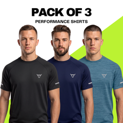 Toro Activa Performance Shirt - Teal/Black/Navy - Pack of 3 TORO ACTIVA