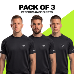 Toro Activa Performance Shirt - Black - Pack of 3 TORO ACTIVA