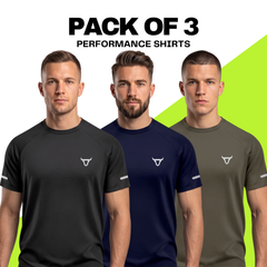 Toro Activa Performance Shirt - Black/Navy/Olive - Pack of 3 TORO ACTIVA