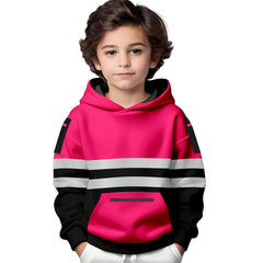 Toro Activa Hi-Vis Fleece Pullover Hoodie 1006 Kids - Pink/Black TORO ACTIVA